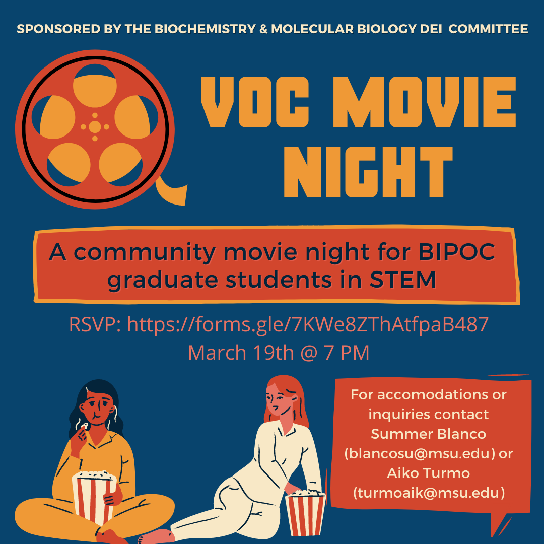 Voices of Color Flyer - Movie Night March 2021 